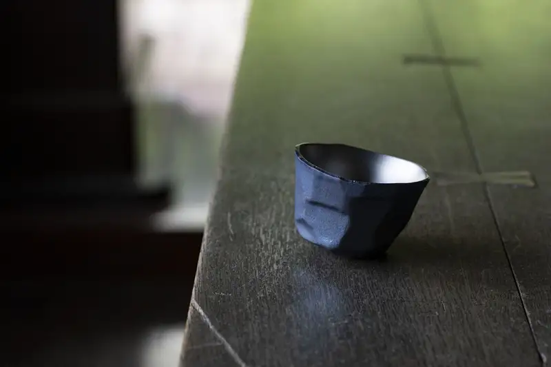 “ hikiZAN ”Premium Titanium Sake Vessel 4th model【 日本酒 酒器 茨城県 日立市 】