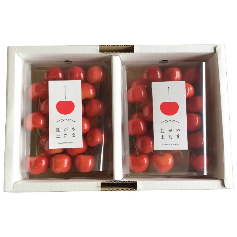 【令和9年産先行受付】山形県産さくらんぼ＜やまがた紅王＞特秀品　約600g(約300g×2P)　2L/3L混合 果物 くだもの フルーツ 夏果物 サクランボ F4A-1039