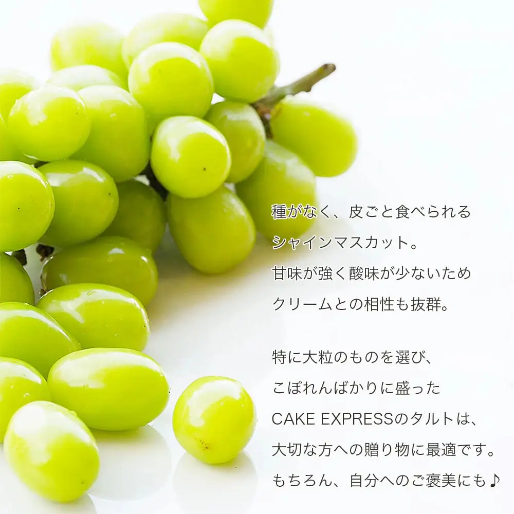 日時指定可 大粒 シャインマスカットタルト 6号