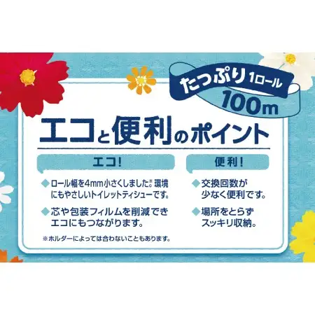 エリエール i:na （イーナ） トイレットティシュー 12Ｒ （シングル・100ｍ） × 2パック