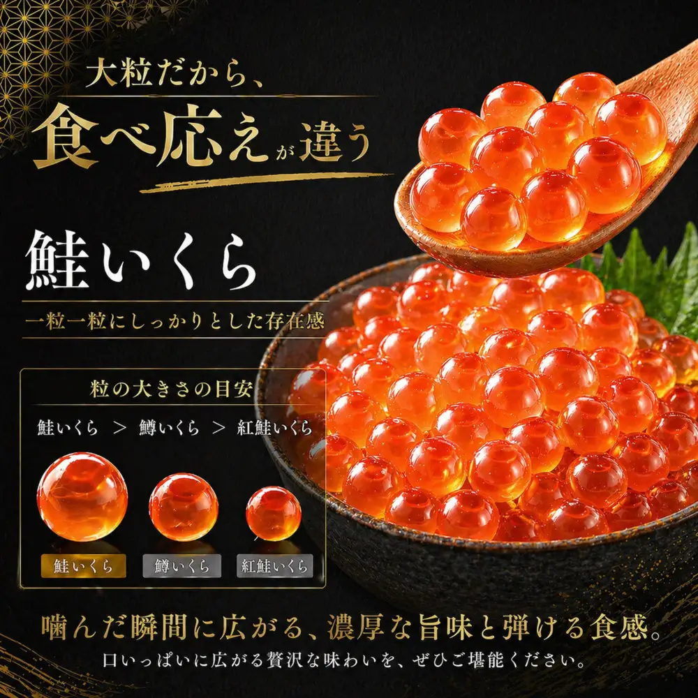 いくら 醤油漬け 2kg(100g×20P) アメリカ 鮭の卵 化粧箱入 尾張まるはち