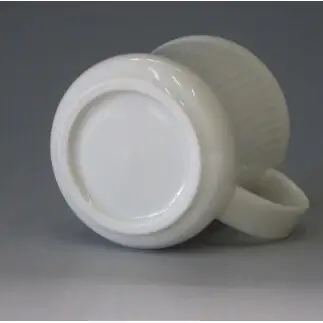 日展会友 照井一玄作 白磁しのぎマグカップ 有田焼 【岳窯】作家 作品 カップ フリーカップ 伝統工芸 | 20000円 2万円 | ap004