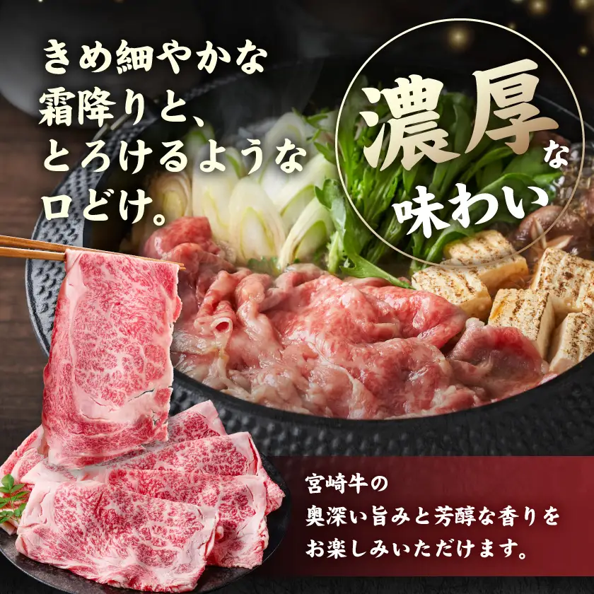 宮崎県産宮崎牛ローススライス1kg〔AE-89-009-1kg〕_(都城市)