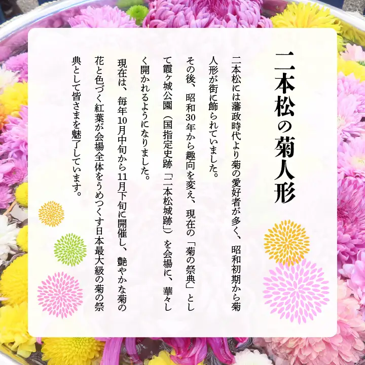 二本松の菊人形 1名様分 入場券【一般財団法人二本松菊栄会】