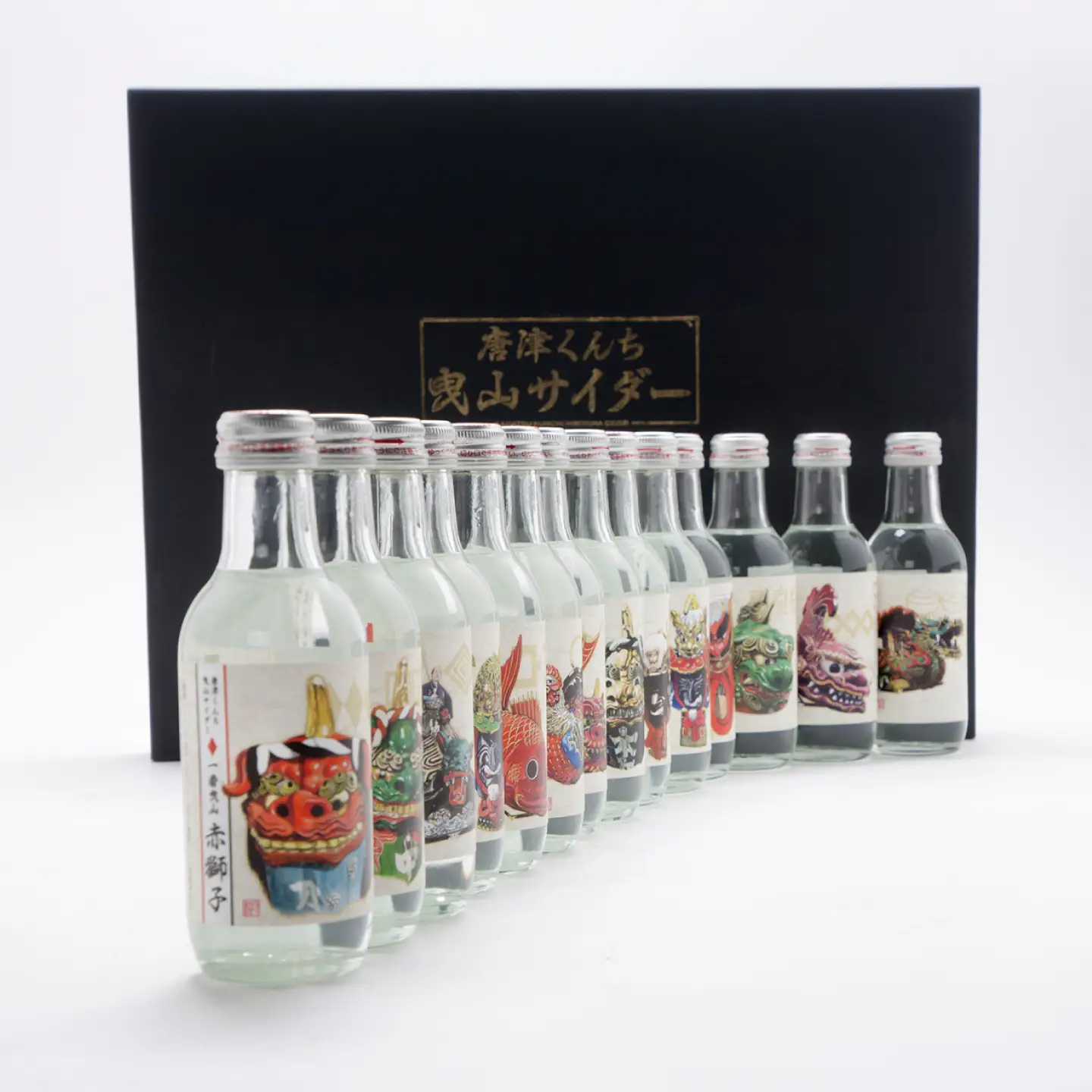 唐津くんち 曳山サイダー セット 200ml瓶×14本 / サイダー 炭酸 ジュース ご当地 / 佐賀県 / 小松飲料株式会社[41ABAM009]