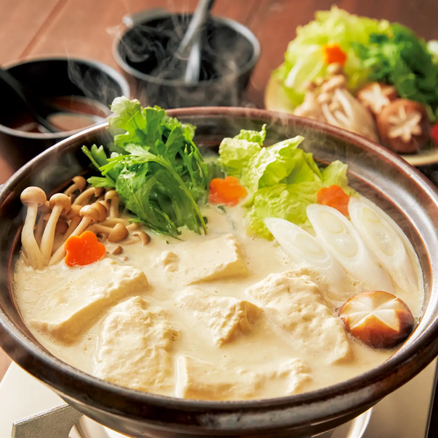 温泉湯豆腐（400g×3）胡麻だれ付 / 湯豆腐 嬉野温泉 / 佐賀県 / 株式会社佐嘉平川屋[41AFAA001]