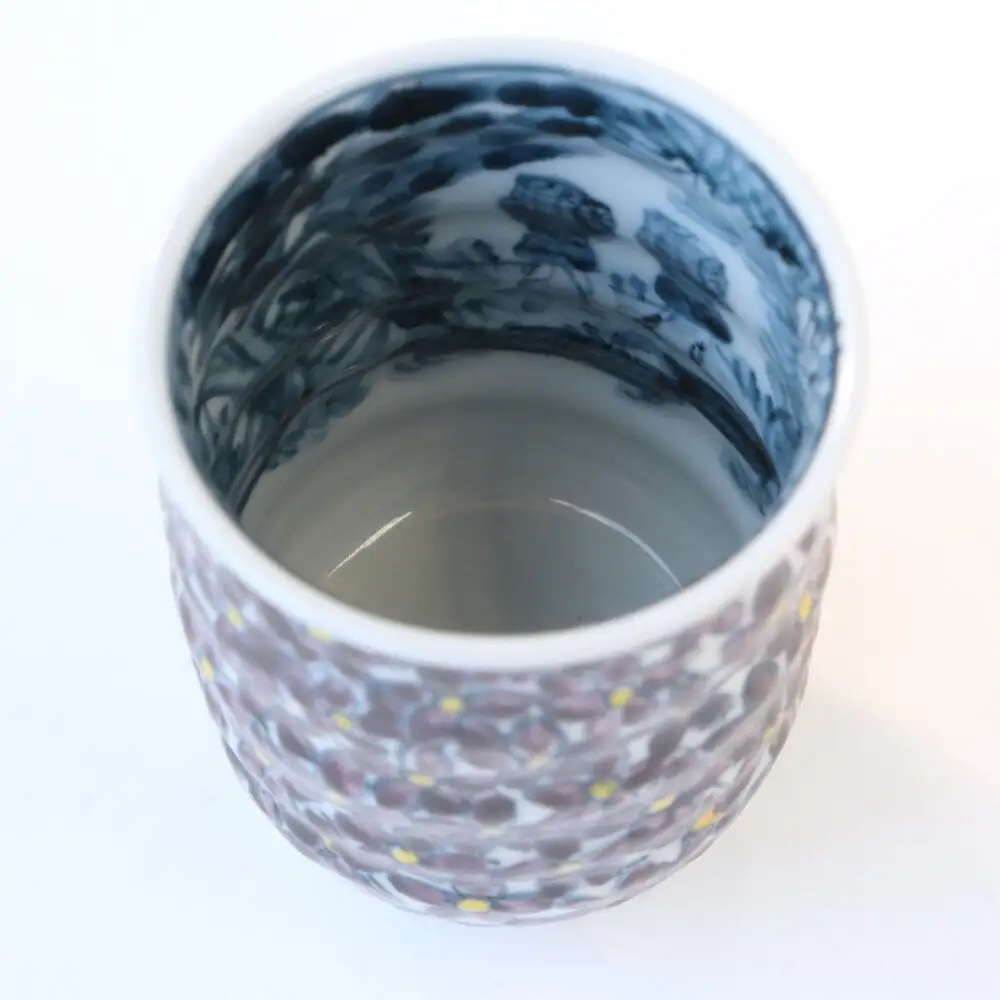 【たち吉】山水菫文湯呑 京都 湯呑 陶芸品 人気 おすすめ
