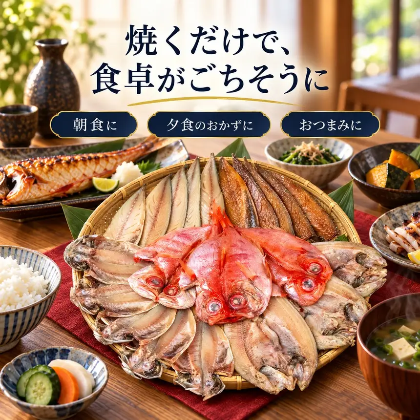 大島水産の「特上干物セット定期便」（年10回）