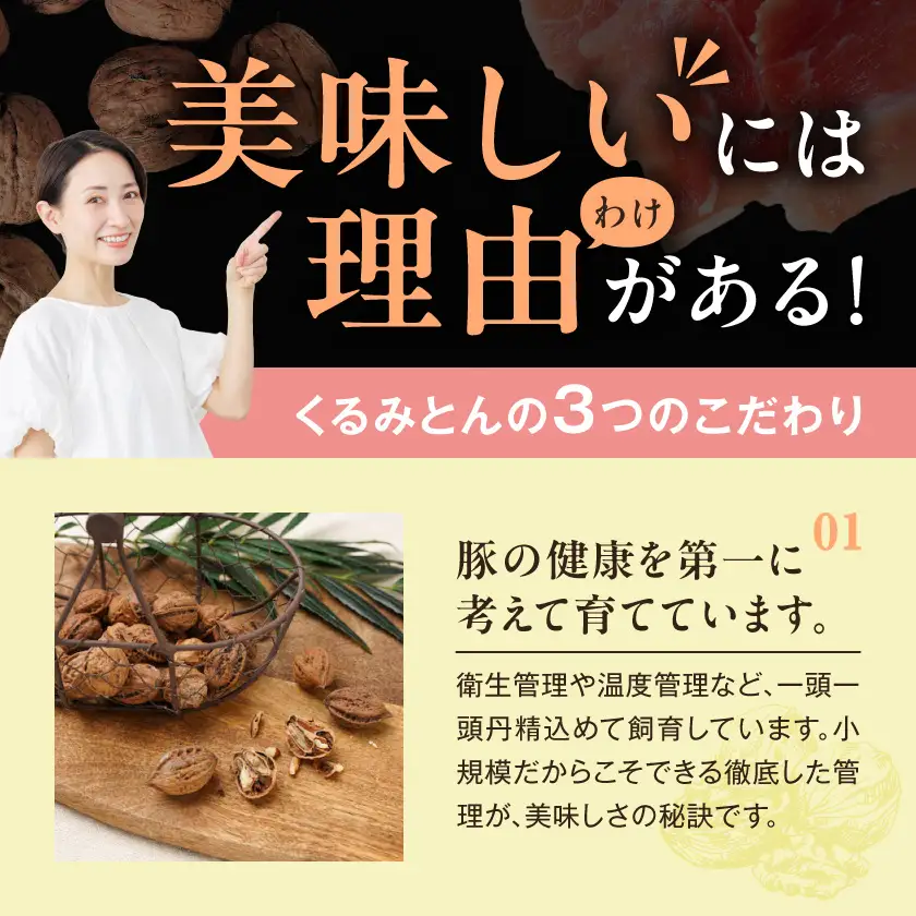「くるみとん」生ハム60g×10P〔18-J3-002-10-CF〕_(都城市)