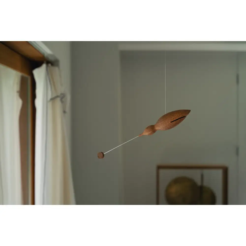 【Bubinga（ブビンガ）：あか茶】【銘木再生】幸運を運ぶ木製オブジェliving_bird 海鳥