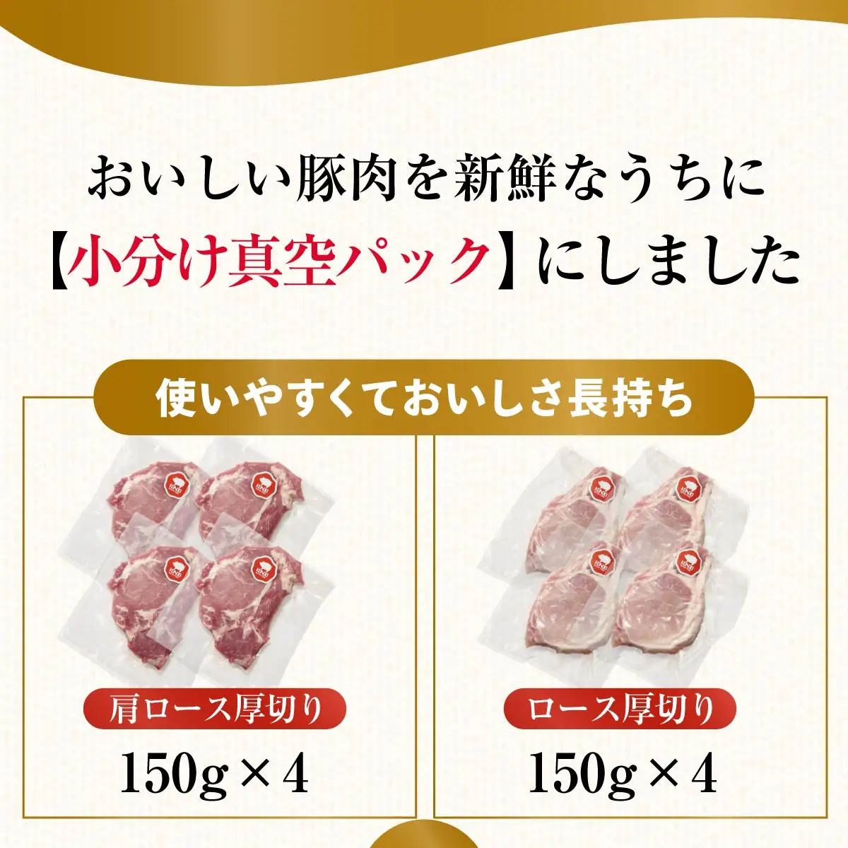 豚肉 極上の脂がおいしい ロース・肩ロース 食べ比べ 厚切りセット 1.2kg