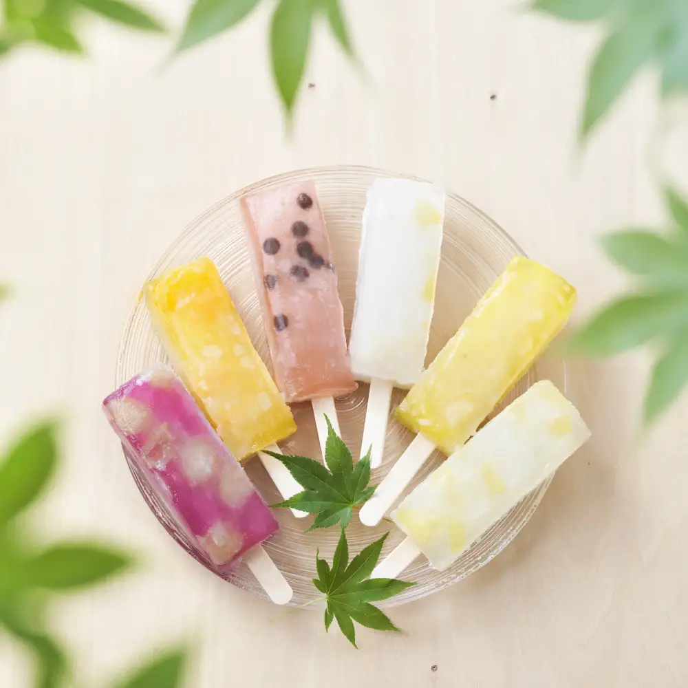 ぷるんと食感！ 溶けないアイス 「くずバー」 6種各2本セット くずバー
