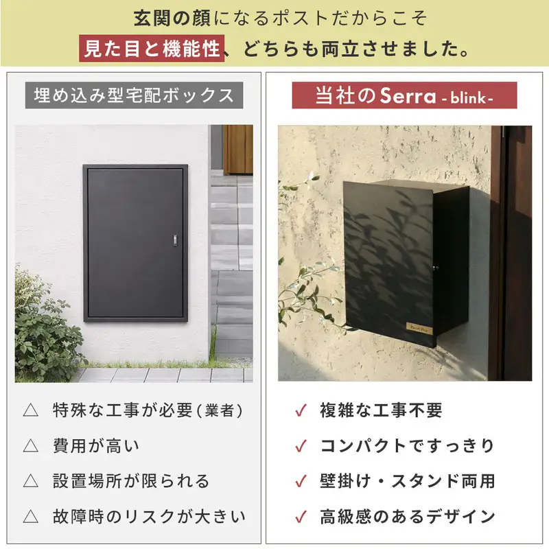 宅配ボックス セラブリンク 2WAY 鍵付き 宅配ボックス