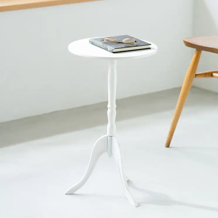 ミニテーブル 幅30cm 軽量 クラシカル ナイトテーブル ベッドサイドテーブル ソファテーブル 高さ調整 小物置き 花台 寝室 リビング 一人暮らし 省スペース コンパクト おしゃれ 北欧 選べる3色 組立品 兵庫県 姫路市 ブラック