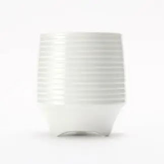 有田焼 白磁千段香酒盃 2個 セット【丸兄商社】李荘窯 陶磁器 食器 器