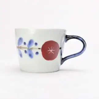 有田焼 さび花つなぎ ポット・カフェマグセット 【丸兄商社】皓洋窯 食器 器 うつわ 陶磁器 急須 as036