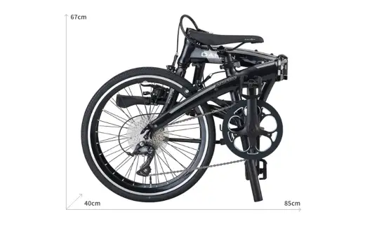 ＜ R8年熊本地震復興支援 ＞【 Onyx Black 】 DAHON International フォールディングバイク Airspeed D9 20インチ 自転車 クロスバイク 通勤 通学 日常使い サイクリング 軽量アルミフレーム 入門モデル 快適