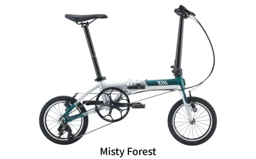 ＜ R8年熊本地震復興支援 ＞【 Misty Forest 】 DAHON フォールディングバイク K3 14インチ 自転車 折りたたみ自転車 折りたたみ コンパクト 通勤 通学 日常使い サイクリング 収納