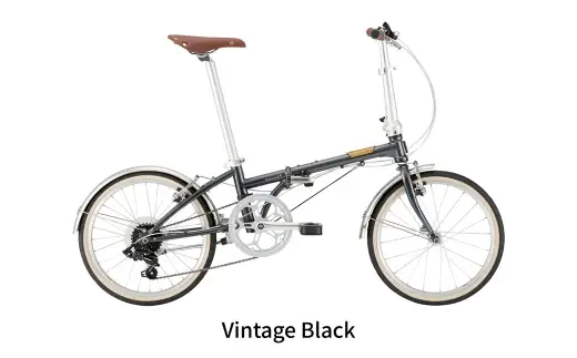 ＜ R8年熊本地震復興支援 ＞【 Vintage Black 】 DAHON フォールディングバイク Boardwalk D7 20インチ 自転車 折りたたみ自転車 折りたたみ コンパクト 通勤 通学 日常使い サイクリング 収納
