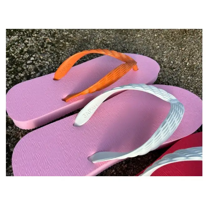 ビーチサンダル 15cm 全10色 日本製 男女兼用 パステル 原色 お揃い 大人 子供 キッズ メンズ レディース サンダル シティグリーン×イエロー