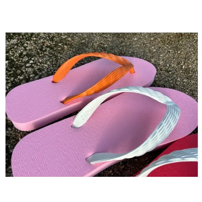 ビーチサンダル 28cm 全10色 日本製 男女兼用 パステル 原色 お揃い 大人 子供 キッズ メンズ レディース サンダル アクアブルー×白