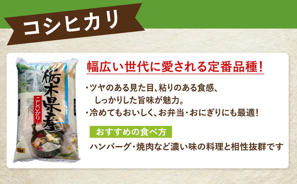 米 コシヒカリ 20kg(5kg×4) 栃木県産【栃木県共通返礼品】