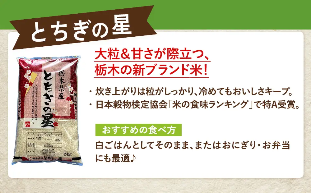 米 とちぎの星 20kg(5kg×4) 栃木県産【栃木県共通返礼品】
