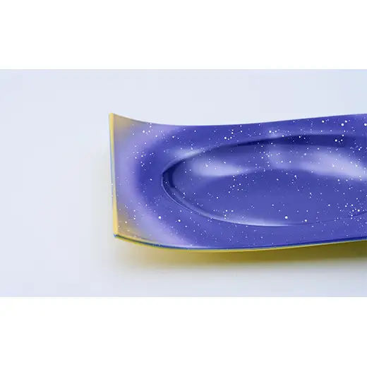 iroikoi 波形置皿 旅人の灯り 工芸品 食器 皿 山中漆器 F6P-3333