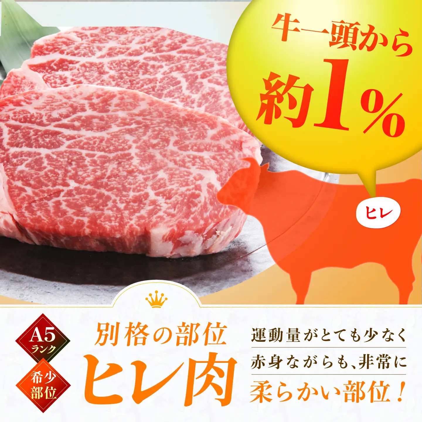 博多和牛 A5ランク ヒレステーキ 200g×1枚 ギフトセット 広川町 / KRAZY×MEAT[AFCH019]