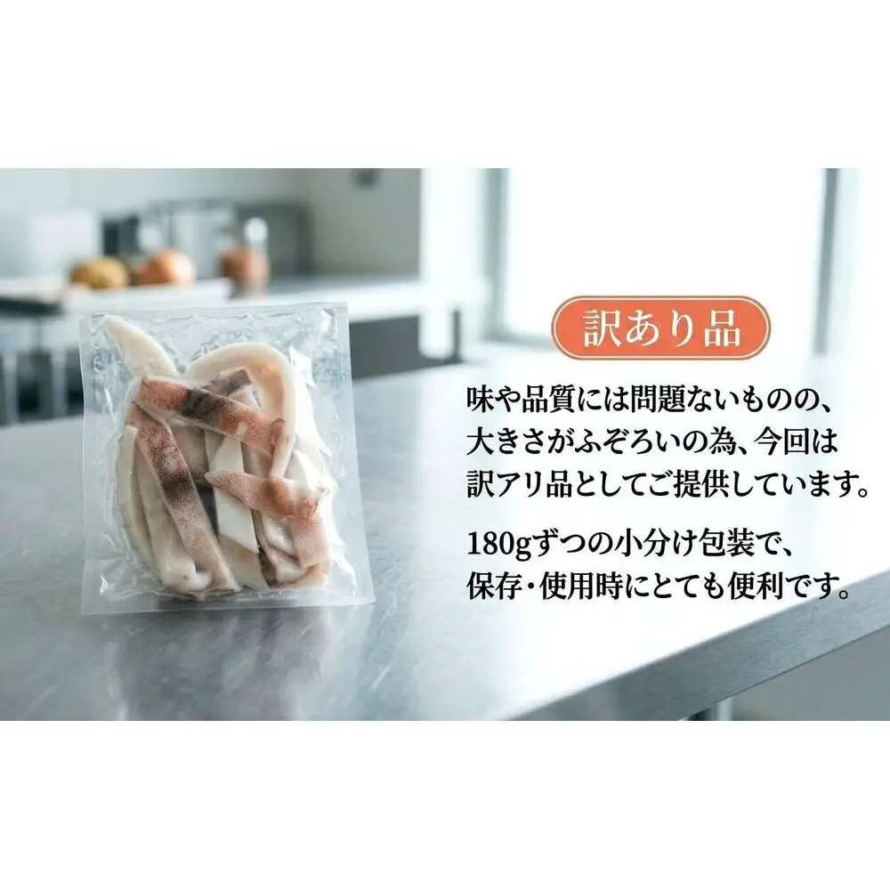 【 訳あり 】石巻産 するめいか 一夜干し カット 1.8kg（180g×10パック） スルメイカ いか イカ 烏賊 一夜干 訳アリ 小分け 魚介 魚介類 おつまみ おかず 宮城県 宮城 石巻市 石巻