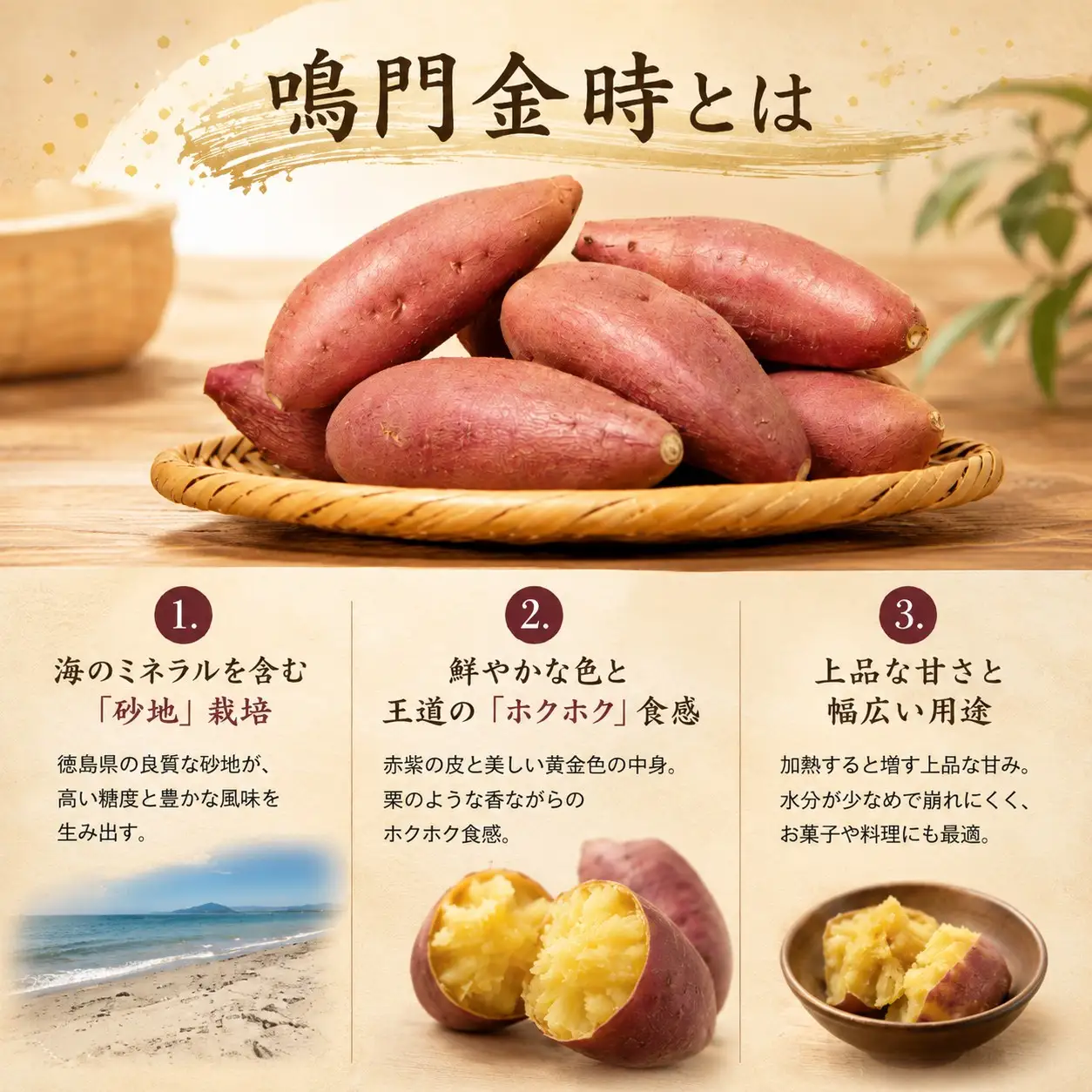 鳴門金時 5kg 【8月中旬発送】 家庭用 S~Mサイズ