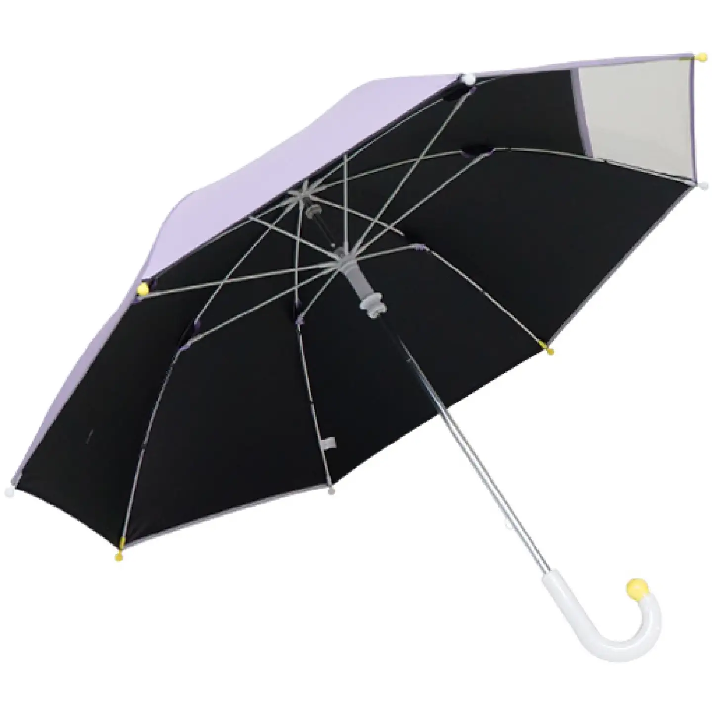 子供の晴雨兼用傘 【サイズ：55cm カラー：パステルパープル】 傘 雨傘 日傘 子供の日傘 岐阜市 / 小木曽産業株式会社[ANJI023]