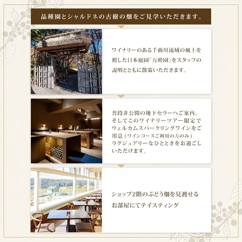 マンズワイン ワイナリーツアー トップレンジ試飲コース 1名様分