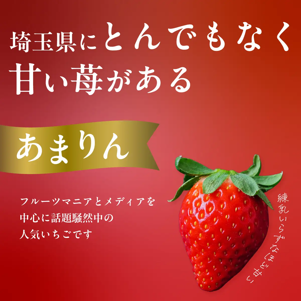【先行予約】あまりん 260g×2 全国いちご選手権 入賞 あまりん