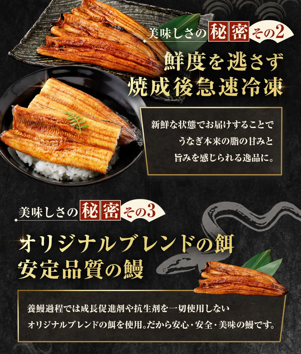 めぐみうなぎ 蒲焼き 2尾セット うなぎ 鰻 ウナギ unagi 国産うなぎ うなぎ蒲焼 蒲焼き かば焼き うな丼 うな重 ひつまぶし 冷凍 真空パック 小分け 個包装 敬老の日 ギフト プレゼント 贈答 のし対応 お歳暮 年末年始 完全無投薬養殖 女性養鰻師 大阪府 熊取町