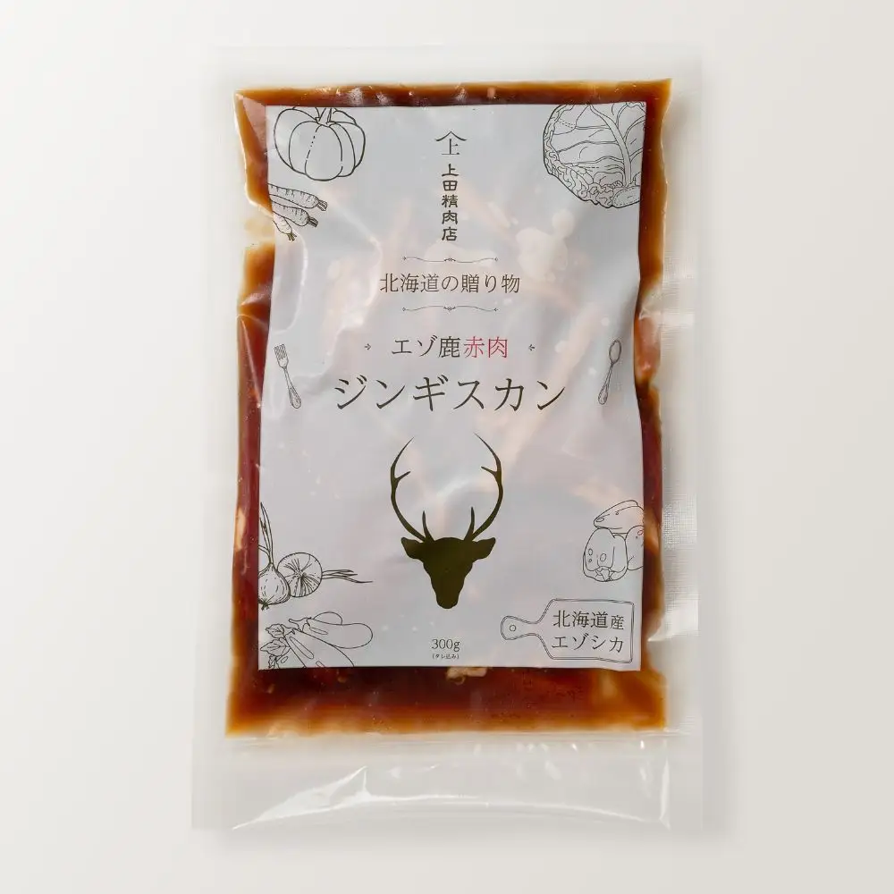 【スピード配送】エゾ鹿赤肉ジンギスカン 300g×1個[BNAM047]