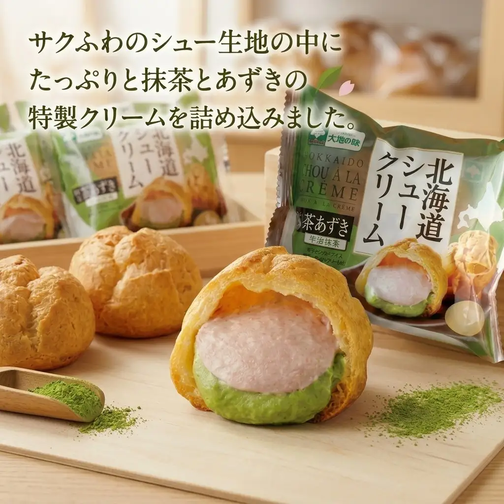 【ふるさと納税】北海道シュークリーム （抹茶あずき） 8個入 冷凍シュークリーム スイーツ デザート 洋菓子 抹茶 あずき 個包装 お菓子 ギフト お取り寄せ アイスクリーム 出産祝 結婚祝 おやつ 御歳暮 御祝 お礼 学校祭 お中元 北海道 安平町