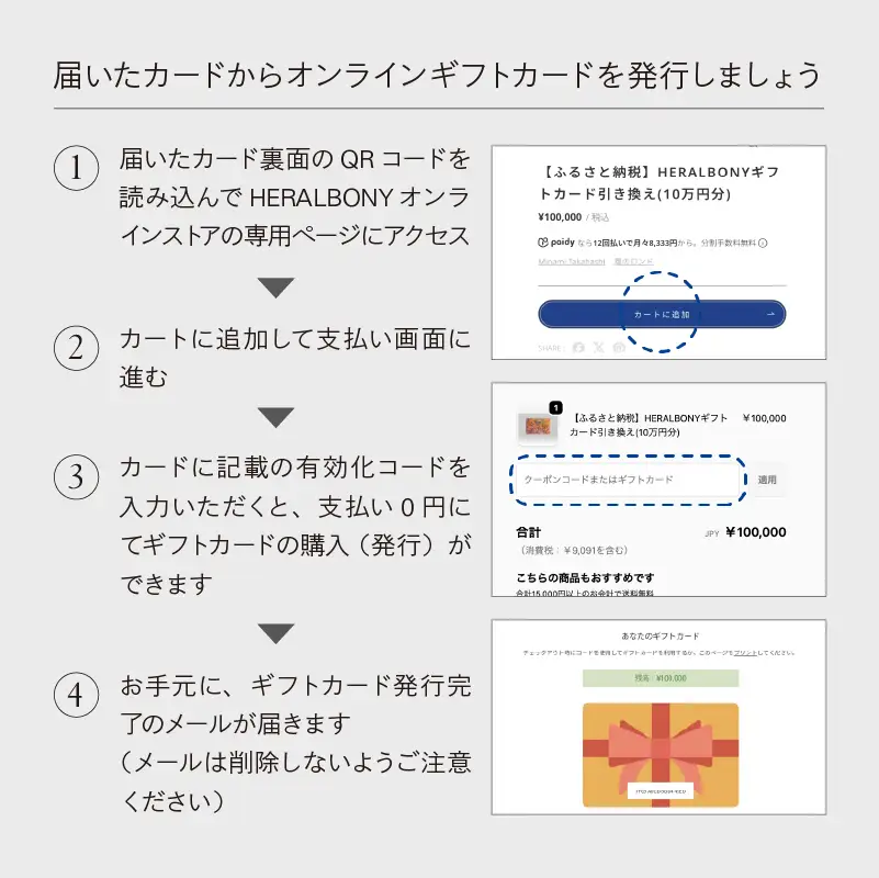 HERALBONYギフトカード（250,000円分） 株式会社ヘラルボニー heralbony013