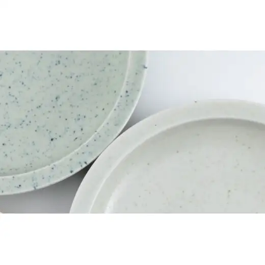 有田焼 リムプレート 20cm 2枚 セット 呉須散 鉄粉釉【まるぶん】食器 プレート 皿 うつわ 器 シンプル aw145