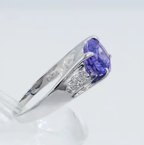 タンザナイト リング 2.0ct  Ag900[Pt100] （161195-t） (BR-103)