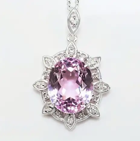 クンツァイト ペンダント 5.0ct Pt900（22090） (BR-105)