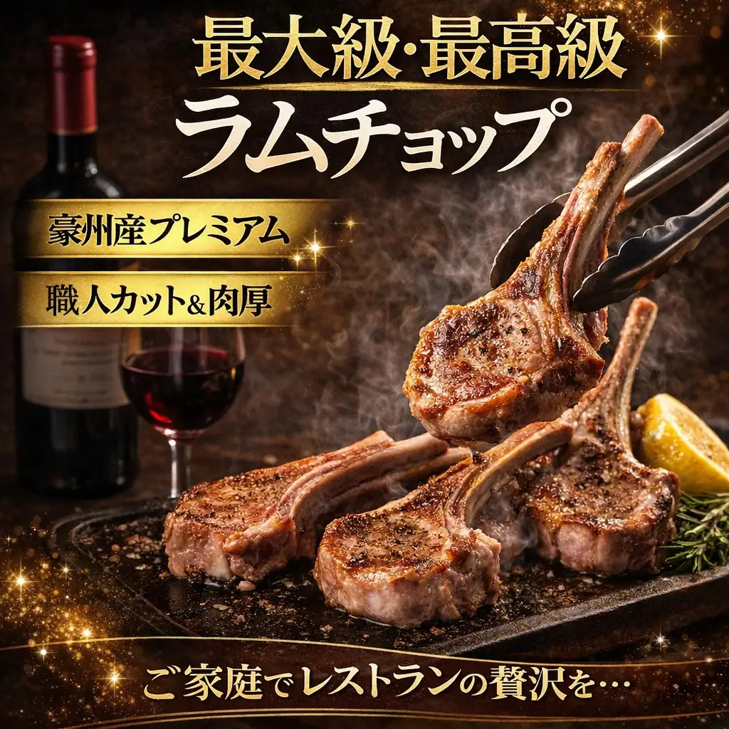 カネカン竹内 訳ありラムチョップ（たれ味付き）約200～250g MROA349