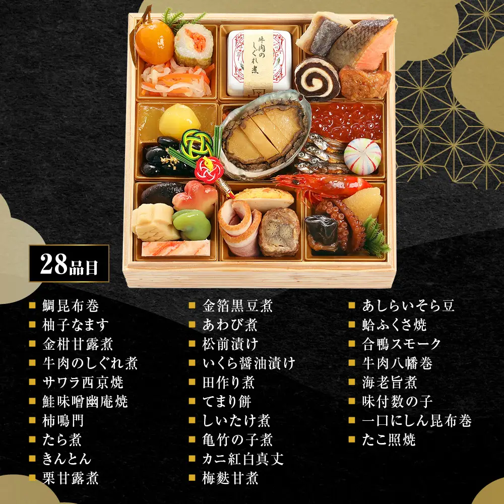 【京 伏見 魚三楼】和風一人折二客組 -20　京都 老舗料亭 人気おせち