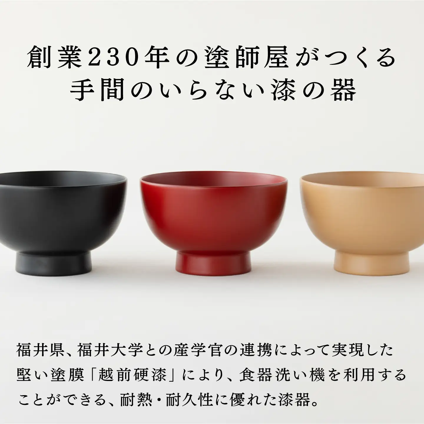 【大本山永平寺御用達 漆琳堂】 食洗機対応の大きめの漆塗り椀 一乗椀 4.5寸＜越前漆器＞麻 食洗器対応 漆塗り 
