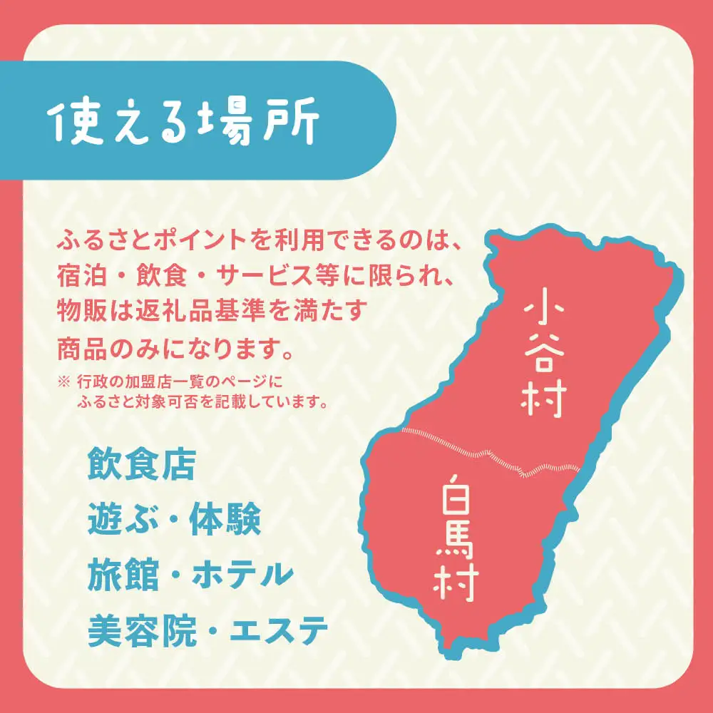 白馬村・小谷村共通地域ポイント「アルプスPayふるさとポイント」3,000pt（3.000円分）