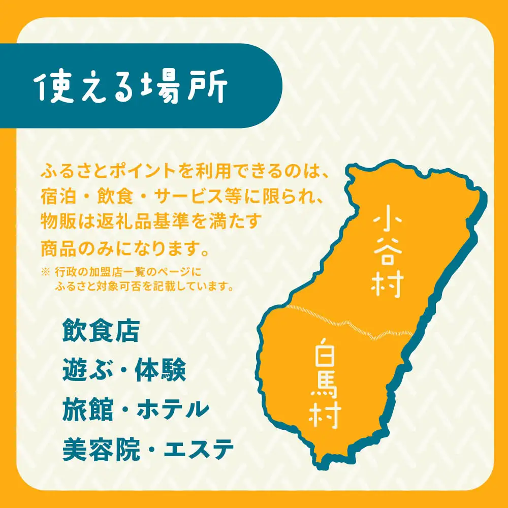 白馬村・小谷村共通地域ポイント「アルプスPayふるさとポイント」15,000pt（15,000円分）