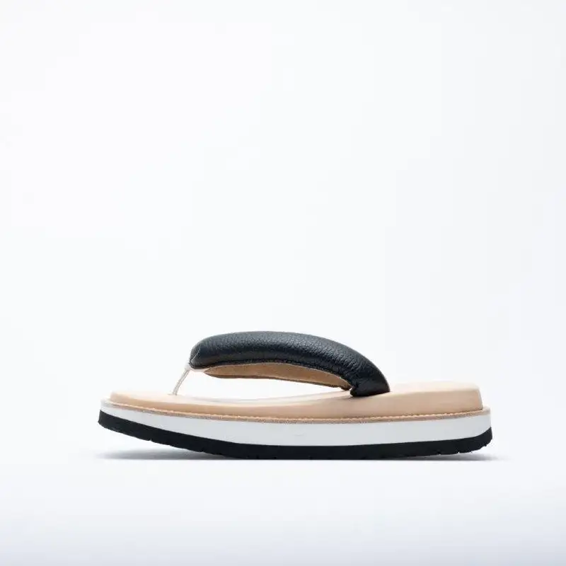 レザー雪駄サンダル　サン駄（江戸前ｓａｎｄａｌ）(カラー：black×natural、サイズ：3(28cm～29.5cm))_0008-002-T03-6-4