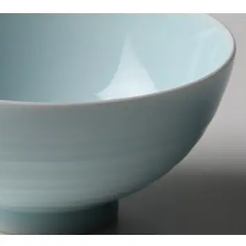 有田焼 青磁うず飯碗【佳秀窯 西山正作 】食器 器 うつわ 伝統工芸 ろくろ お茶碗 bs025