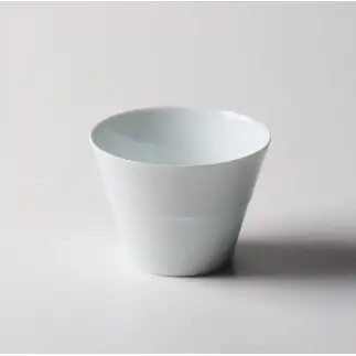 有田焼 白磁線彫 蕎麦猪口【佳秀窯 西山正作】食器 器 うつわ ろくろ そばちょこ 伝統工芸 bs032