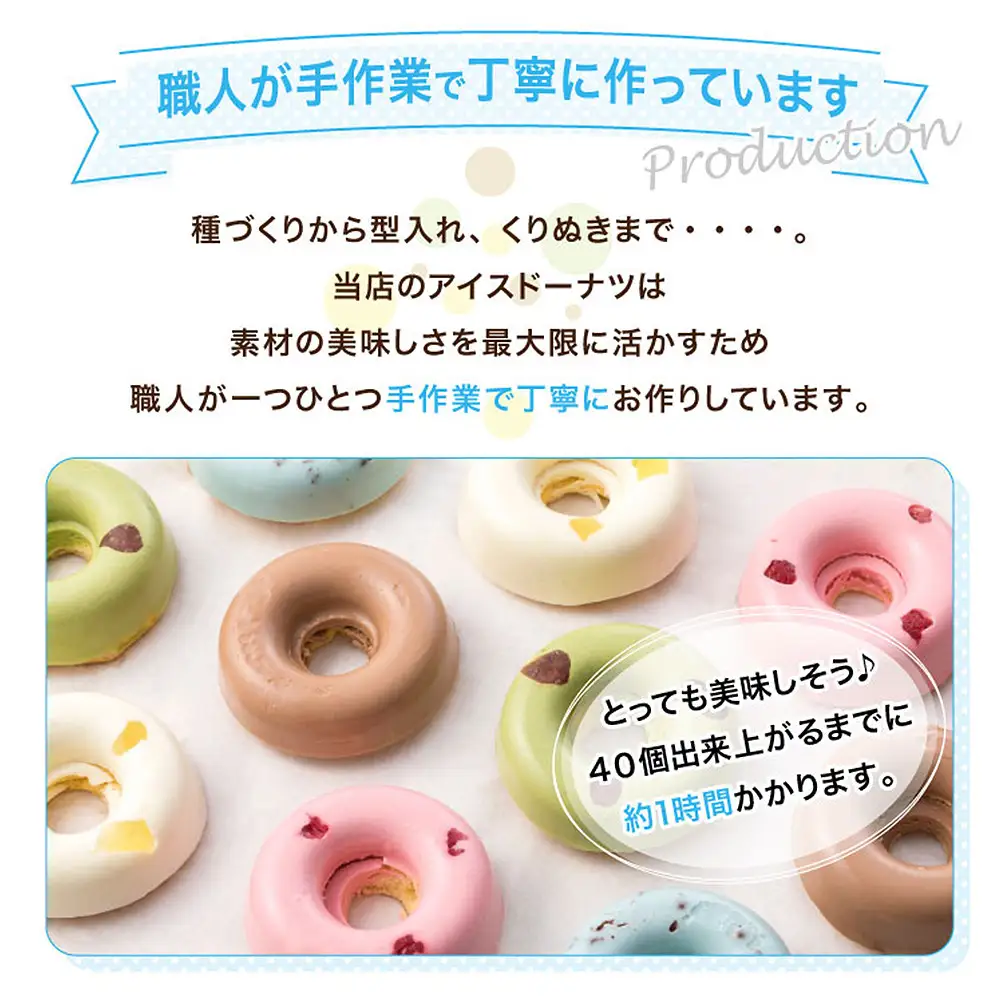ひんやり、カラフル、新食感。アイスドーナツ6個×2箱
